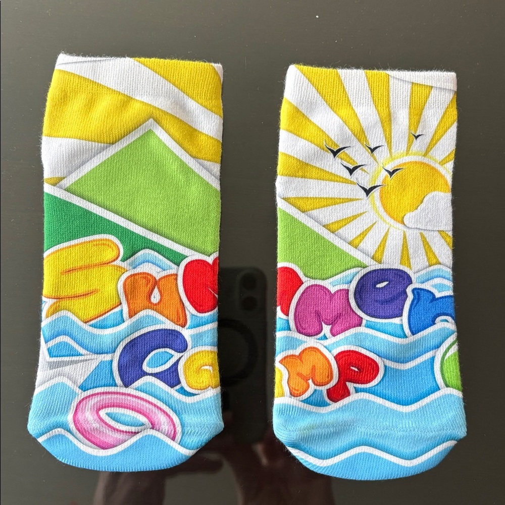 TWO Pairs ‘Summer Camp’ Socks NWT